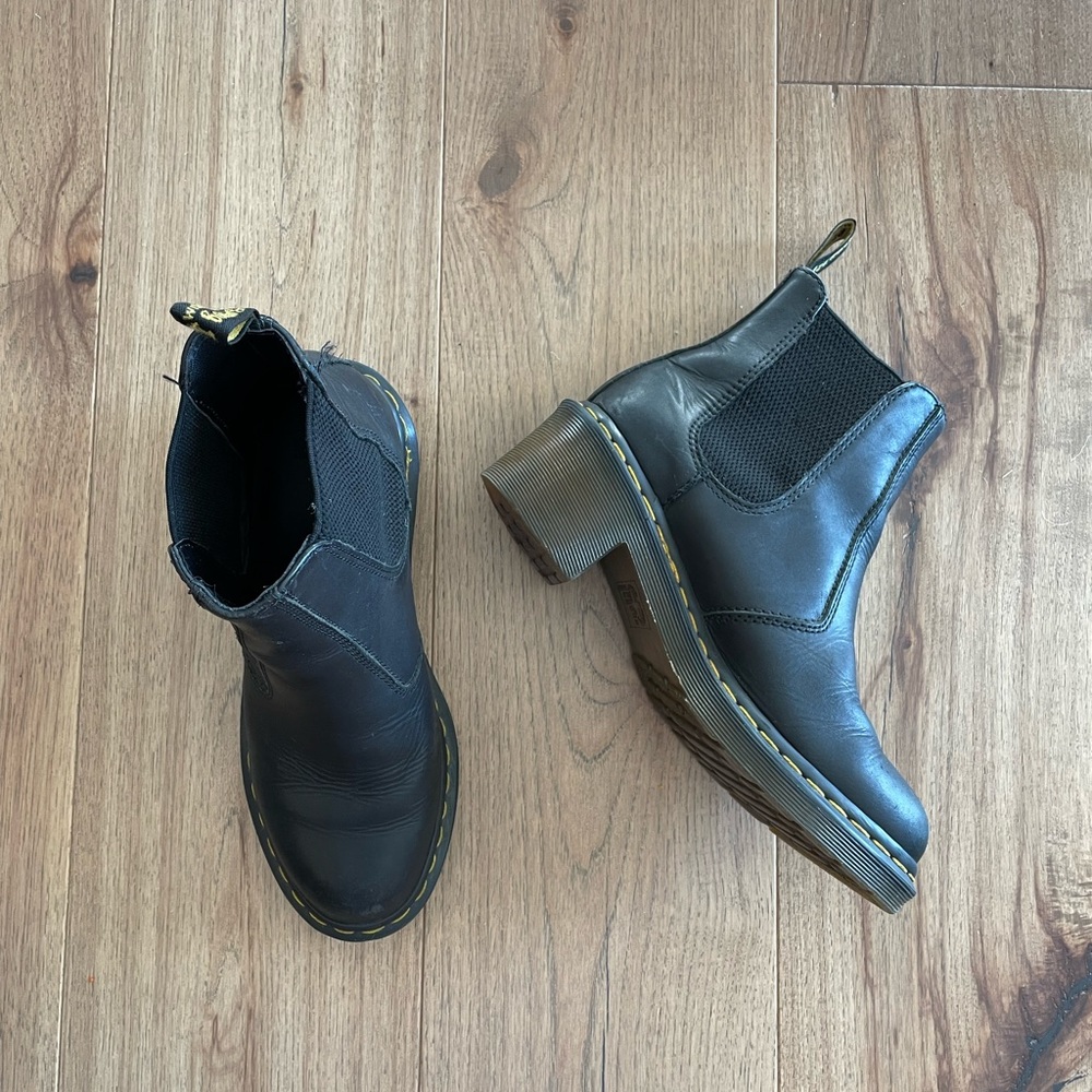 Dr. Martins black Chelsea boots